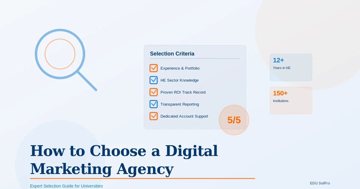How to Choose a Digital Marketing Agency for Your University: 8 Questions to Ask